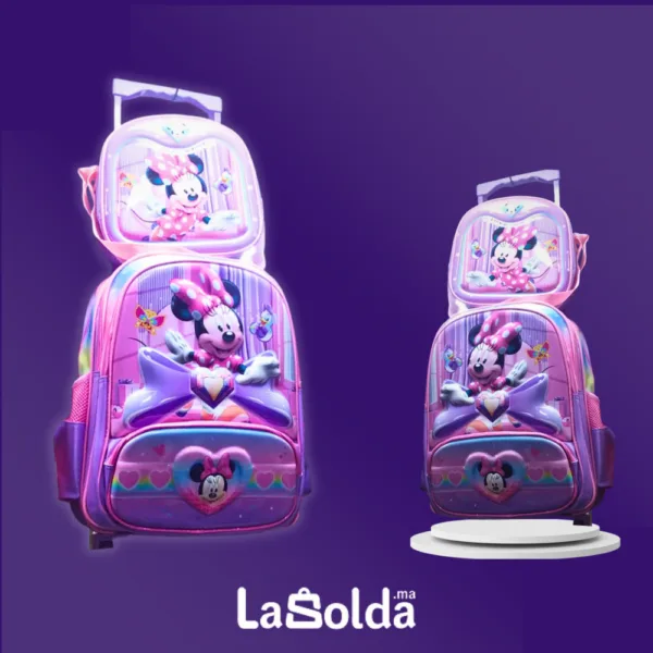 Sacs à roulettes imprimés mini souris
