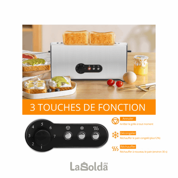 grille-pain longue fente