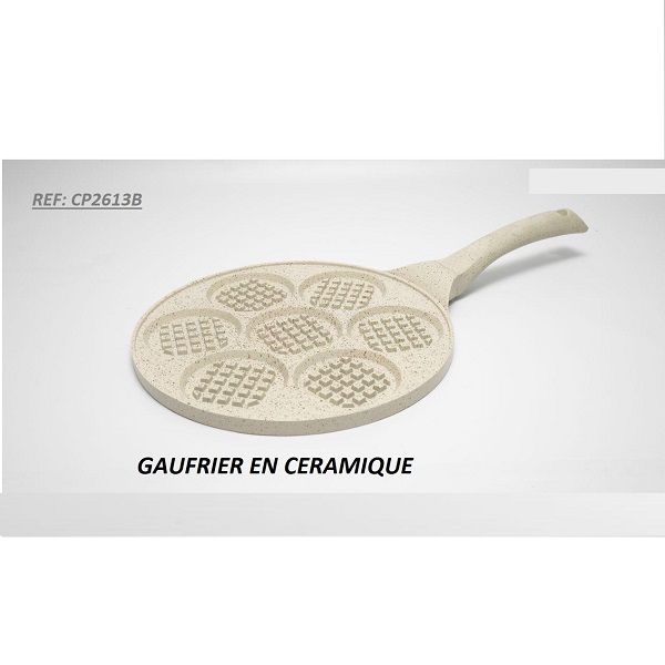 Gaufrier En Céramique  (7 gaufrettes pour chaque cuisson)