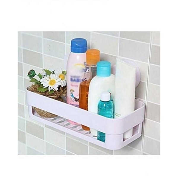 Étagères En Plastique Pour Salle De Bain (pas besoin de percer fixation ventouse)