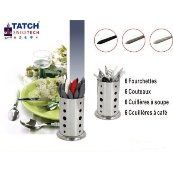Ensemble Ménagère 24 Pièces En Inox ( couteaux,fourchettes,cuilleres)