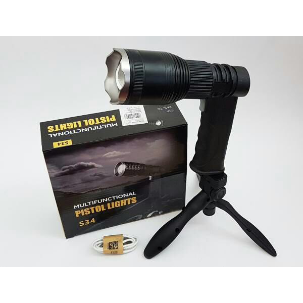 Lampe De Poche LED Avec Trépied Puissance 500 m
