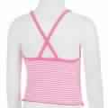 MAILLOT 2 PIÈCES TANKINI FINES BRETELLES ET CULOTTE FINITIONS VOLANT LUA ROSE TRIBORD