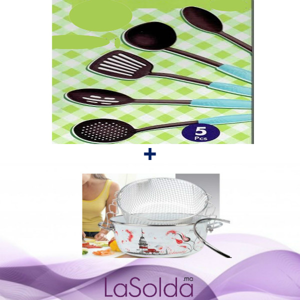 Pack Promotion Friteuse Manuelle 24 cm + Penderie 5 Pièces