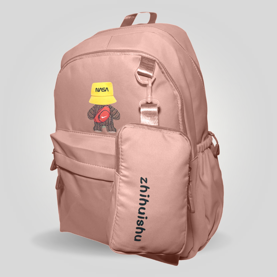 Vermillion Sac à dos imperméable pour filles et garçons pour école, fête, voyage, collège (rose)